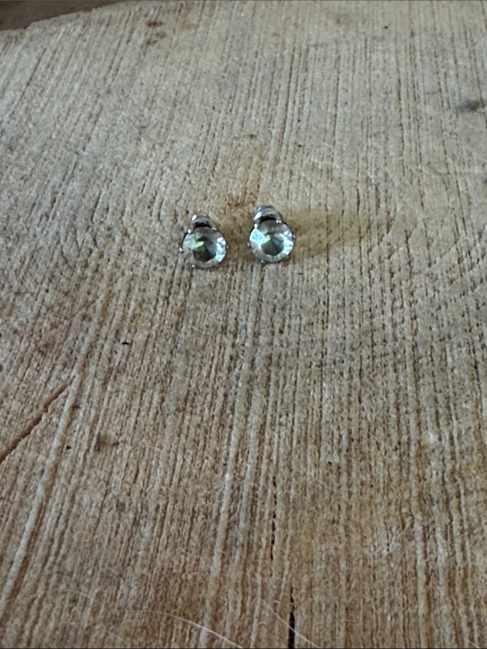 Swarovski Pale Green Crystal Stud Earrings